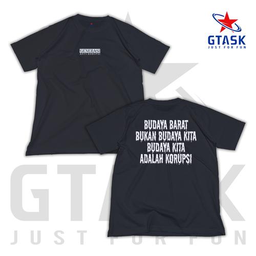 Jual Kaos Generasi Anti Korupsi / Baju Distro Anti Korupsi / Tshirt ...