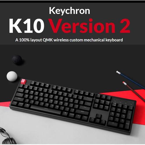 Jual Keychron K10 version 2 QMK Wireless Mechanical Keyboard - RGB ...