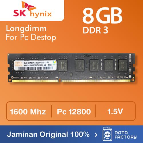 Jual RAM HYNIX DDR3 8GB PC12800 1600Mhz LONGDIMM MEMORY PC