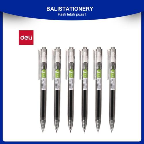 Promo Gel Pen / Pulpen Gel Deli S05 Retractable Pen Cetek 0.5 mm Tinta