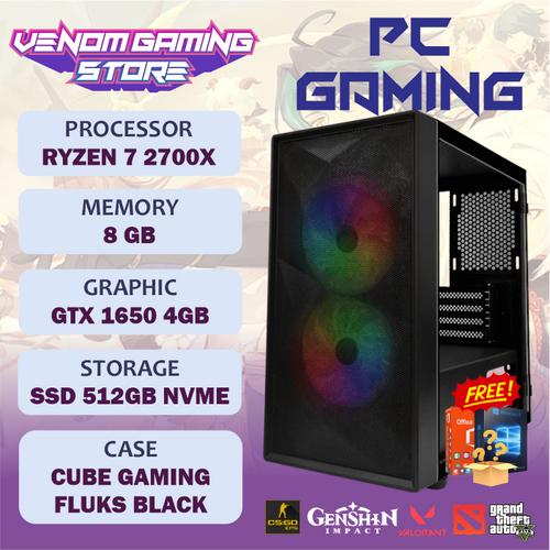 Jual PC Gaming Ryzen 2700X GTX 1650 512GB Nvme DDR4