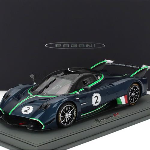 新品】ミニカー 1/18 Pagani Huayra R Matt Black And Blue France