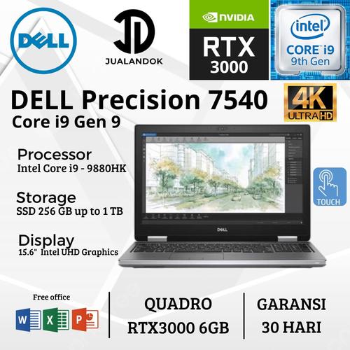 Carte Graphique NVIDIA Quadro RTX 3000 6Go GDDR6 – Réf 0464HC (pour Dell Precision 7550)