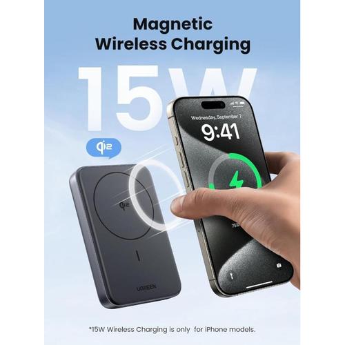 Jual Spesial Ugreen Powerbank Wireless Magsafe Magnetic Qi2 Fast