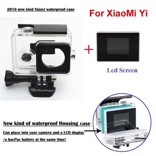 Jual XiaoMi Yi Camera External protector Waterproof Case+1.38 Inch ...