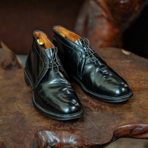 Jual Chukka Alden Boot in Black Horween Shell Cordovan made usa