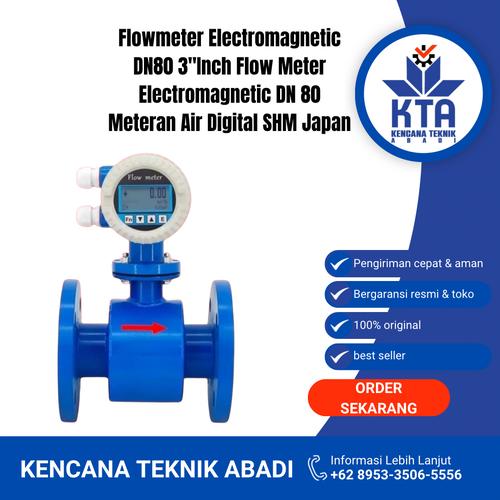 Jual Flowmeter Electromagnetic DN80 3"Inch Flow Meter Electromagnetic ...