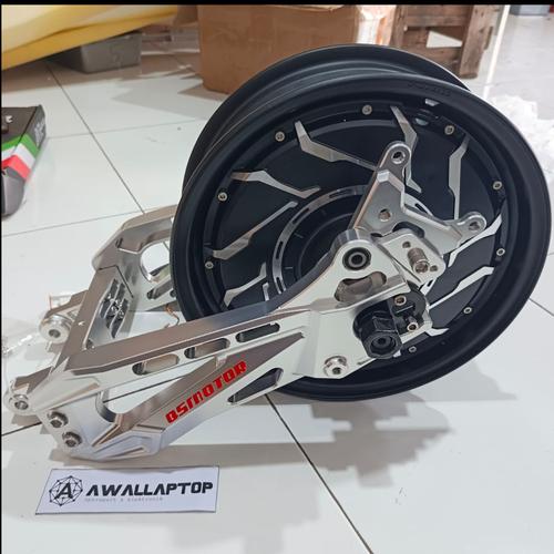 Jual 1set bldc QS 2kw WP swing arm QSmotor 72v motor listrik 12