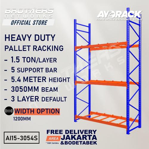 Promo RAK PALET 1.5 TON TINGGI 5.4 METER AYORACK AI15-3054S W12 - RACK ...