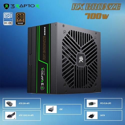 Jual PSU RAPTOR RX-700 700Watt 80+ Plus BRONZE ATX DC | Power Supply ...