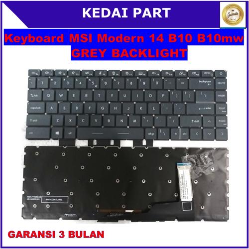 Jual Keyboard MSI Modern 14 B10MW B11MO B11SB MS-14D1 MS-14D3 backlight
