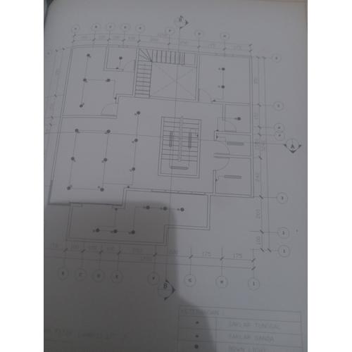 Jual Drafter Autocad Pembuatan Denah Titik Lampu Bangunan / Titik Lampu ...
