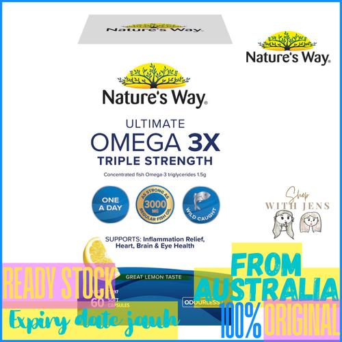 Nature's Way Ultimate Omega 3x Triple Strength 150 Capsules