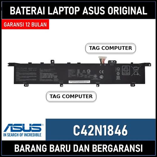 ASKC C42N1846 C42N1846-1 Laptop Batterij voor Asus ZenBook Pro Duo UX581 UX581G UX581GV UX581LV Series UX581GV-H2001T H2002T H2003T XB74T XB94T UX581LV-H2002R UX581LV-H2014R 15.4V 62Wh
