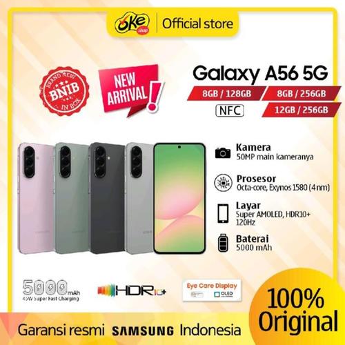 Jual Samsung Galaxy A56 5G [8/256GB] [12/256GB] - Garansi Resmi SEIN