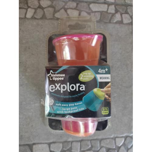 Jual Tommee Tippee Explora pop up weaning pots mangkok makan bayi