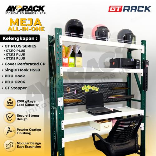 Promo MEJA KERJA ALL IN ONE GT RACK / MEJA KANTOR / MEJA BELAJAR ...