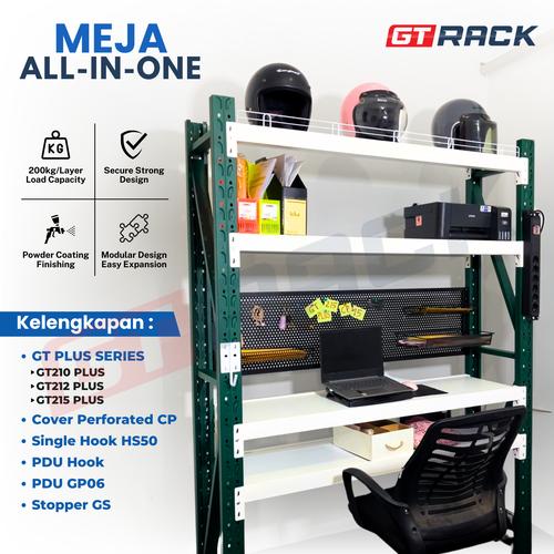 Promo MEJA KERJA ALL IN ONE GT RACK / MEJA KANTOR / MEJA BELAJAR ...