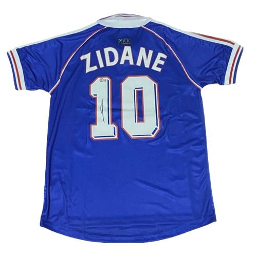 Jual France Jersey Home 1998 Signed Zinedine Zidane Kota