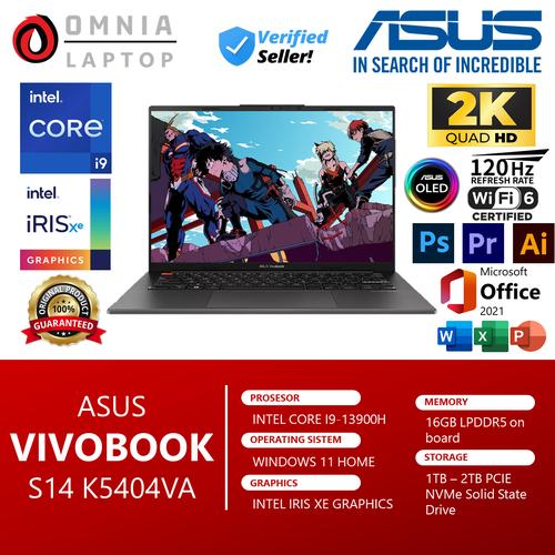 Jual Laptop Asus Vivobook S 14 OLED K5404VA INTEL EVO I9 13900H - Main Image