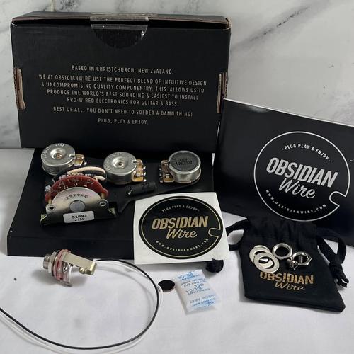 Jual Obsidian Wire Stratocaster Custom Blender 250K Pre Wired Guitar