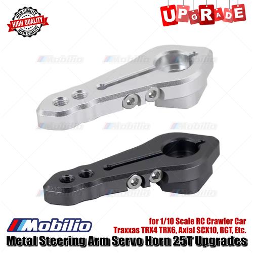 GPM Racing Aluminum Servo Horn & Steering Link Set For TRX-4 Defender (Red) - 6 Pc Upgrade