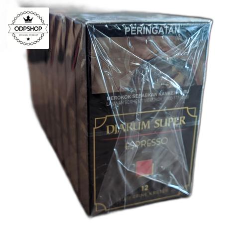 Jual Rokok Djarum Super Espresso Hitam Kretek Rasa Kopi Isi 12 batang ...