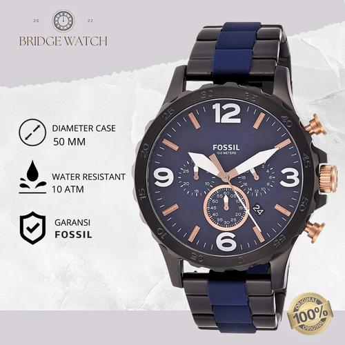 Fossil Chronograph Blue Dial Promo Fossil Fs5268 Grant Chronograph Jam  Tangan Pria Blue Dial
