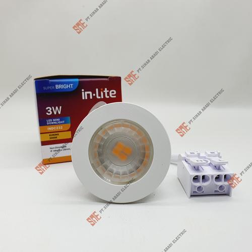 Jual Downlight Led 3W 3000K Inlite INDC232 3 Watt Warm White / Kuning ...