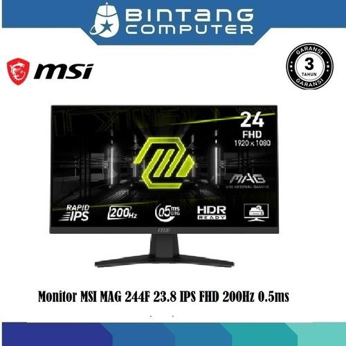 Jual Monitor/led MSI MAG 244F 23.8 IPS FHD 200Hz 0.5ms - Kota Denpasar ...