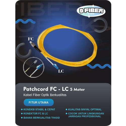 Jual Patchcord FC-LC 5 Meter – Kabel Fiber Optik untuk Koneksi Presisi ...
