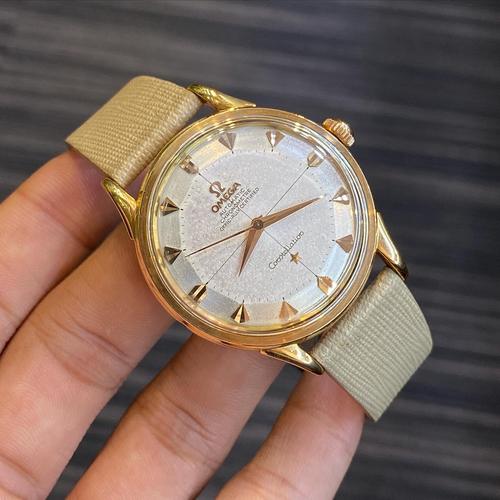 Rare Omega Constellation Pie Pan 18k “French Case” Jumbo 505 Automatic  36mm Year 1958 di Ninety Nine All Shop Tokopedia