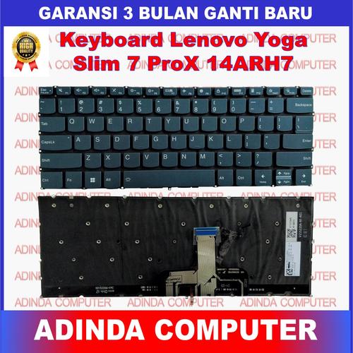 Clavier AZERTY Français D'origine Pour Lenovo Yoga Slim 7 ProX (14ARH7 / 14IAH7)