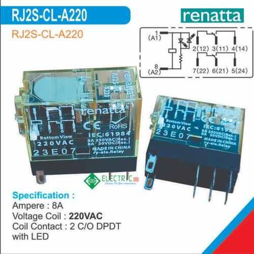 Relè Anly AHC4-N-A220 – 220V AC, 5A – Nuovo Per Impianti Industriali - Foto 4