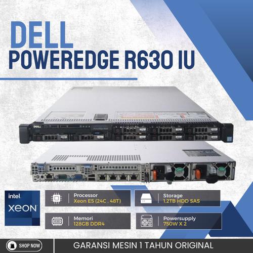 Jual SERVER DELL R630 1U INTEL XEON 2X E5-2680v4 RAM 128GB DDR4 SSD 1TB ...