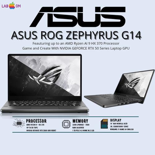 Jual ASUS ROG ZEPHYRUS G14 2025 RYZEN AI HX 370 32GB RAM 1TB SSD