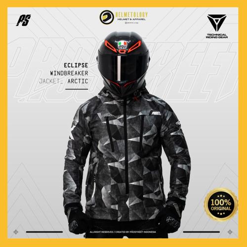 Jual Prostreet Windbreaker Eclipse Arctic Jaket Motor Original