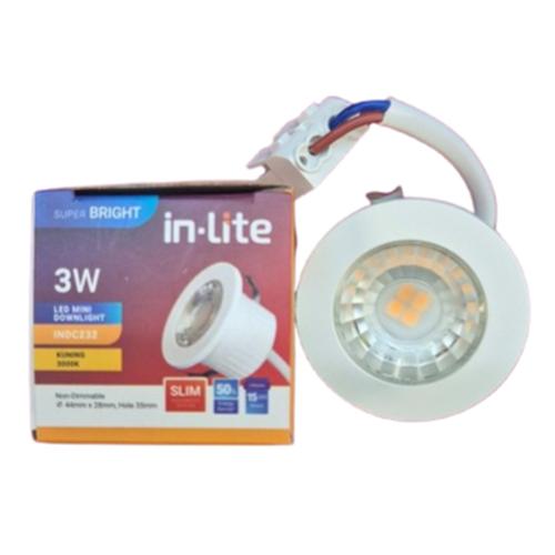 Jual INDC232 3 WATT IN LITE LAMPU SPOTLIGHT LED INLITE MINI DOWNLIGHT ...