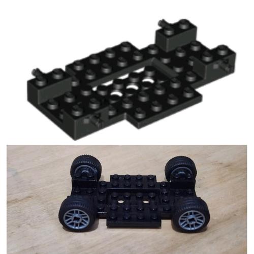Jual Lego part 65202 Vehicle base x 10 x with 2x4 recessed