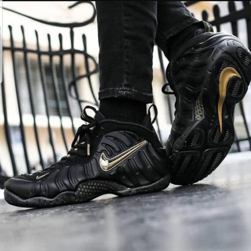 Jual Sepatu Nike Foamposite Black Men 