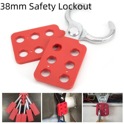 Promo 6 Hole Safety Lockout/38MMSteel Lockout Hasp/1.5Inch Safety Loto ...