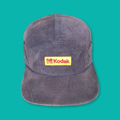 Jual Topi Panel Kodak Corduroy Dark Purple Vtg Kota