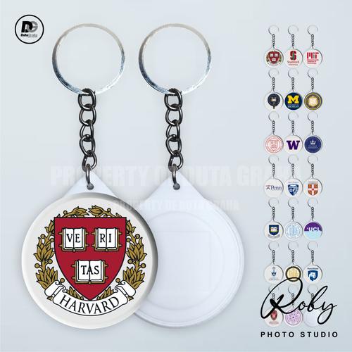 Jual [KEYRING PRESS] UNIVERSITAS DUNIA POPULER Gantungan Kunci Keychain ...