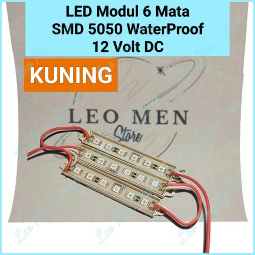 Dc Kuning Jual LED Strip Modul Kuning 6 Mata SMD 5050 12 V DC WaterProof~LED ...