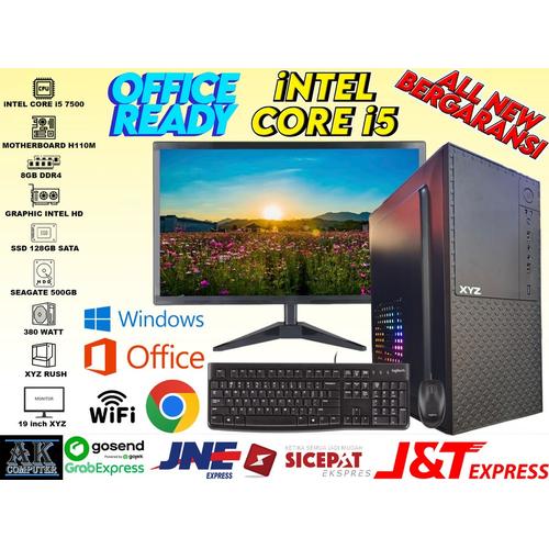 7500magnum Computer Jual PC FULLSETT iNTEL CORE i5 7500 Gen 7Th + RAM 8GB + SSD 128GB + HDD ...