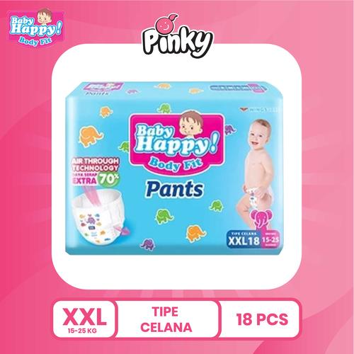 Jual Baby Happy Popok Bayi Body Fit Pants XXL 18 Pinky Kids Store