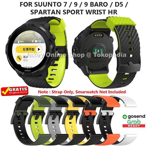 Ricambio Cinturino Suunto Baro Cinturino In Silicione Per Suunto 9/9  Baro/7/Spartan Sport HR Nero E Verde Militare Accessori Subacquea