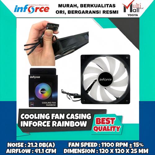 Jual Inforce Cooling Fan Casing Rainbow 1100 RPM ± 15% RGB CPU Cooler ...