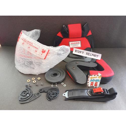 Jual PAKET NHK R6 KANCING BESI. Busa helm NHK R6 KANCING BESI + kaca ...