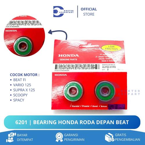 Promo 6201 2PCS BEARING RODA DEPAN HONDA BEAT FI / VARIO 125 / SCOOPY ...